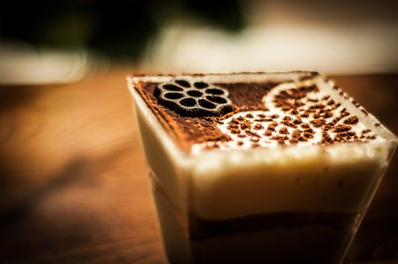 Classic tiramisu dessert